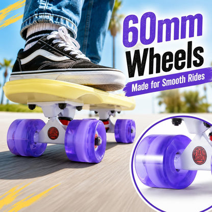 Complete Skateboards 22 Inches for Kids Boys Girls Beginners