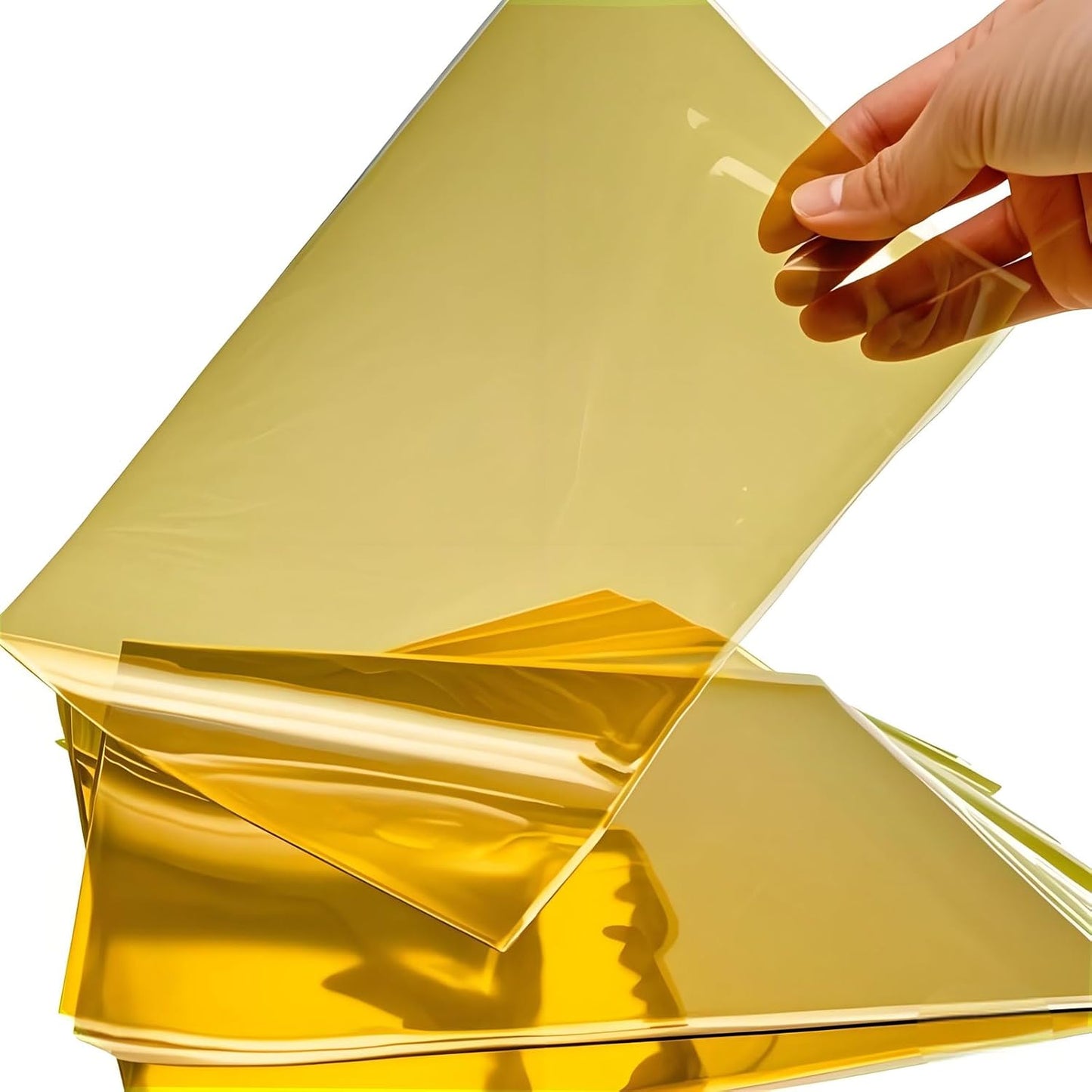 Cellophane Treat Bags Yellow, 9x6 inches, 50 Pack with Ties,Small Party Favors bags for Cookie Candy Popcorn