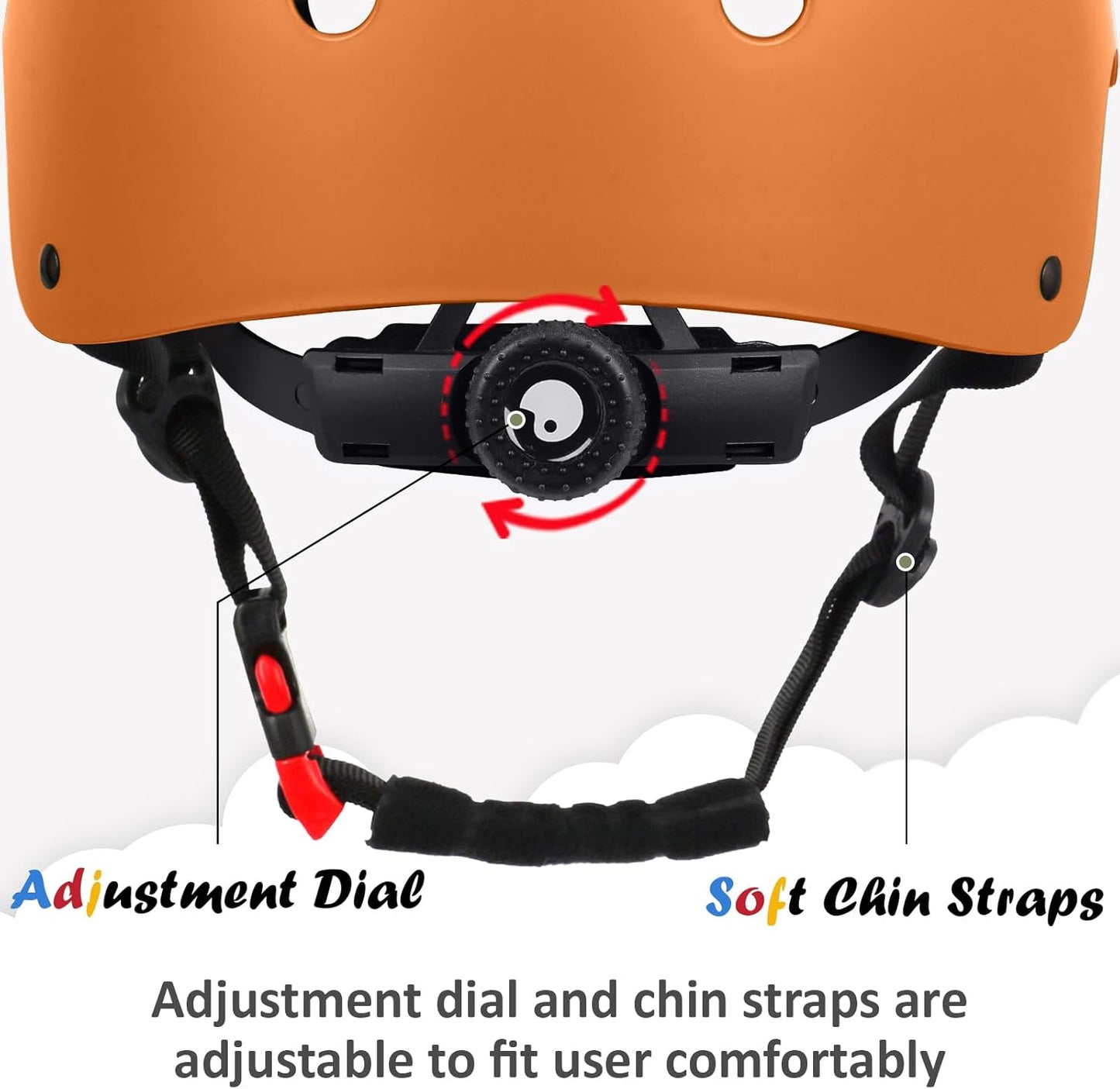 Kids Bike Helmet, Adjustable and Multi-Sport, from Toddler to Youth, 3 Sizes