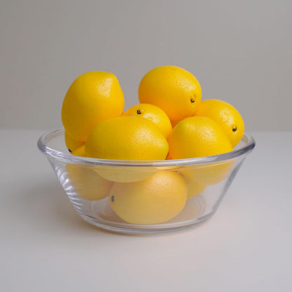 12 Pcs Fake Lemons - Realistic Artificial Lemons 3 x 2 inch Lifelike Yellow Lemons for Fruit Bowl Home Kitchen Decor Photo Props Table Decorations