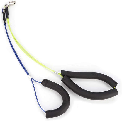 Adjustable Pet Grooming Leash No-Sit Haunch Holder Restraint Wash Choker Dogs Cats Grooming Table Arm(Yellow+Blue)