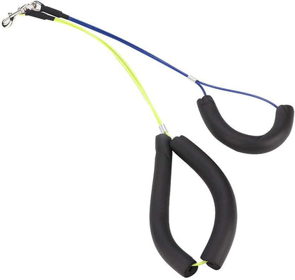 Adjustable Pet Grooming Leash No-Sit Haunch Holder Restraint Wash Choker Dogs Cats Grooming Table Arm(Yellow+Blue)
