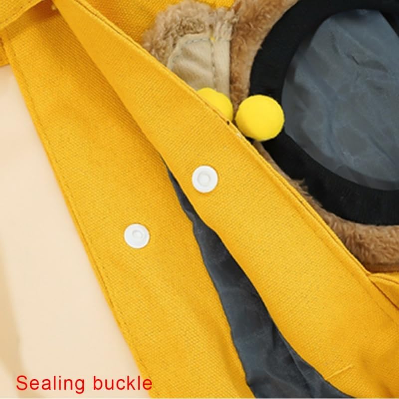 Compatible with Small Cat Carrier for Small Dogs,Canvas Bag Pet Bags for Travel, Portable Pet Bag Carrier,Pet Bag Kids for (6-8 KG Pet) - Yellow Bee