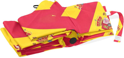 Sturdy Automatic Travel Compact Umbrella Folding, Funny Cute Flag Spain Red Yellow Umbrellas for Rain and Sun, 42.5x24inch