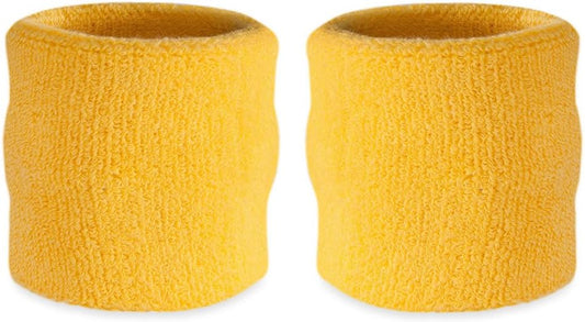 Wrist Sweatbands, Absorbent and Breathable Thick Cotton Bands for Working Out, Gymnastics, Basketball, Tennis, and Football, Multiuse Wristbands for Costumes and Cosplay