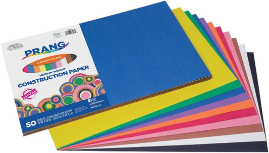 (Formerly SunWorks) Construction Paper, Yellow, 12" x 18", 50 Sheets