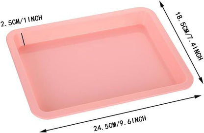 5 Pcs 9.8 x 7.4 x 1 inch Plastic Kitten Litter Boxes Small Bunny Litter Box Open Kitten Litter Box Pet Kitty Litter Pan Portable Small Cat Waste Tray for Indoor Cats