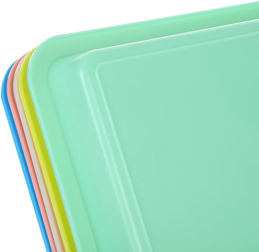 5 Pcs 9.8 x 7.4 x 1 inch Plastic Kitten Litter Boxes Small Bunny Litter Box Open Kitten Litter Box Pet Kitty Litter Pan Portable Small Cat Waste Tray for Indoor Cats