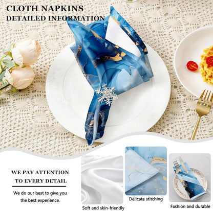 4 Each Yellow Placemats and Cloth Napkins Set of 8, Modern Abstract Art Painted Placemat for Home Kitchen Decor (Placemats 18 "x12 Cloth Napkins 18 "x18)