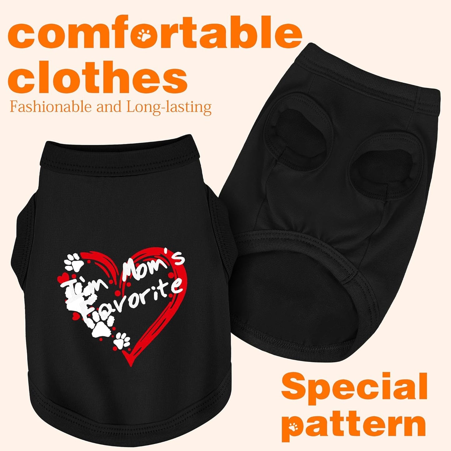 Discover Cozy Sleeveless Canine Wear: Soft, Lightweight, and Breathable Cotton Dog Shirt Featuring Heart and Paw Graphics. Vest Tank Top is Ideal for Small, Medium, and Large Breeds Yellow XS