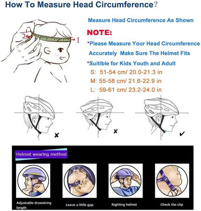 Bike Skateboard Helmet, 3 Sizes for Adult Youth Kids Women Men Boys Girls | Multi-Sport Certified Helmet for Scooter Bicycle Skate, Adjustable Lightweight Ventilated Helmet