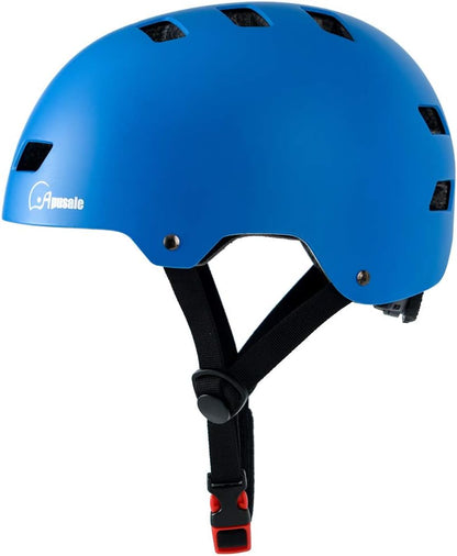 Bike Skateboard Helmet, 3 Sizes for Adult Youth Kids Women Men Boys Girls | Multi-Sport Certified Helmet for Scooter Bicycle Skate, Adjustable Lightweight Ventilated Helmet