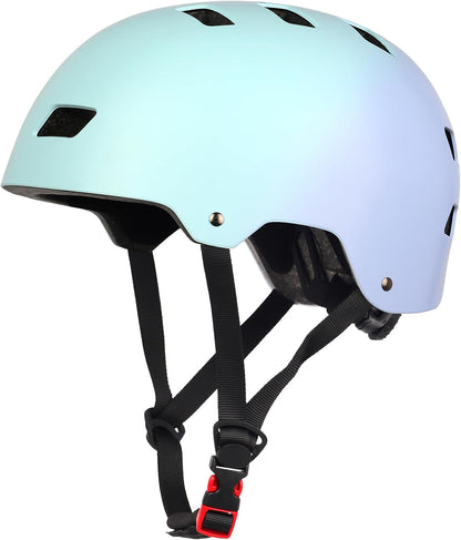 Bike Skateboard Helmet, 3 Sizes for Adult Youth Kids Women Men Boys Girls | Multi-Sport Certified Helmet for Scooter Bicycle Skate, Adjustable Lightweight Ventilated Helmet