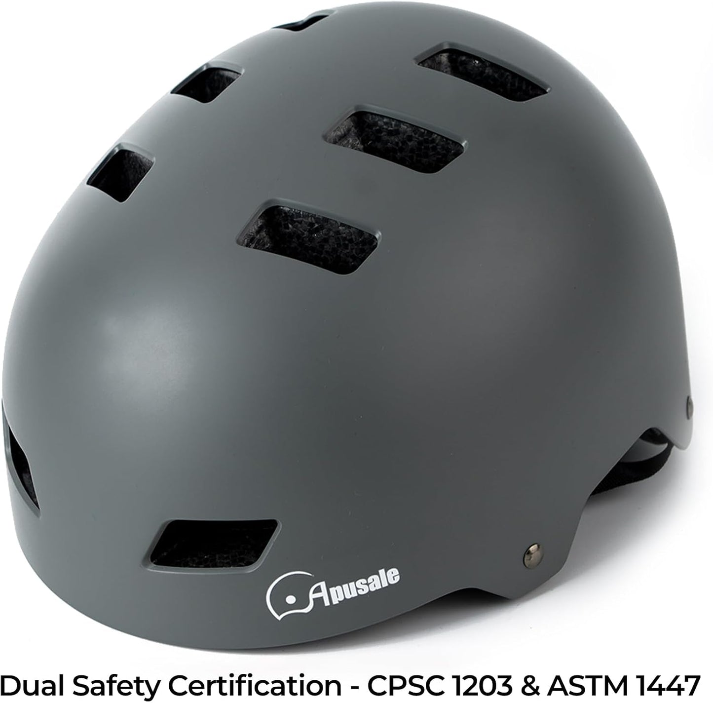 Bike Skateboard Helmet, 3 Sizes for Adult Youth Kids Women Men Boys Girls | Multi-Sport Certified Helmet for Scooter Bicycle Skate, Adjustable Lightweight Ventilated Helmet