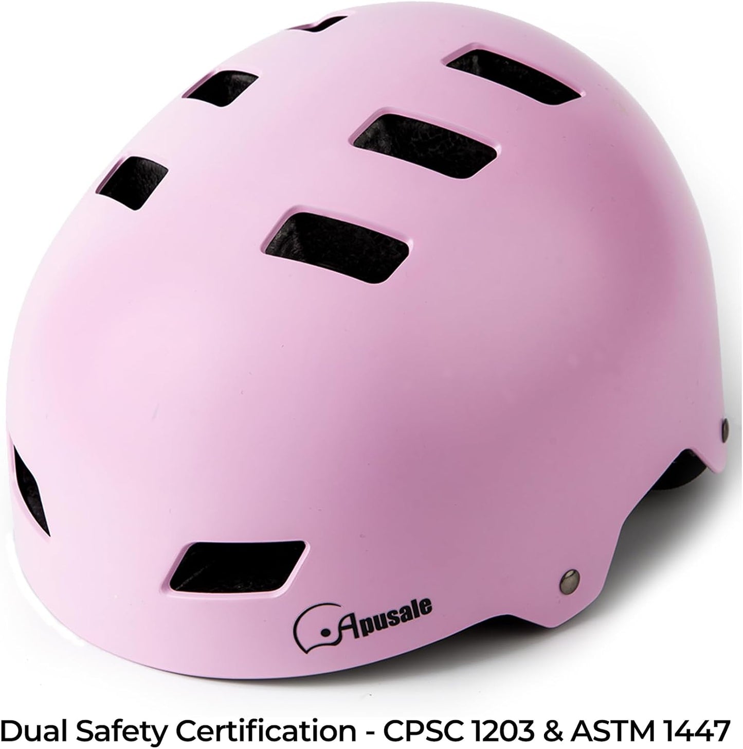 Bike Skateboard Helmet, 3 Sizes for Adult Youth Kids Women Men Boys Girls | Multi-Sport Certified Helmet for Scooter Bicycle Skate, Adjustable Lightweight Ventilated Helmet