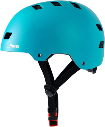 Bike Skateboard Helmet, 3 Sizes for Adult Youth Kids Women Men Boys Girls | Multi-Sport Certified Helmet for Scooter Bicycle Skate, Adjustable Lightweight Ventilated Helmet