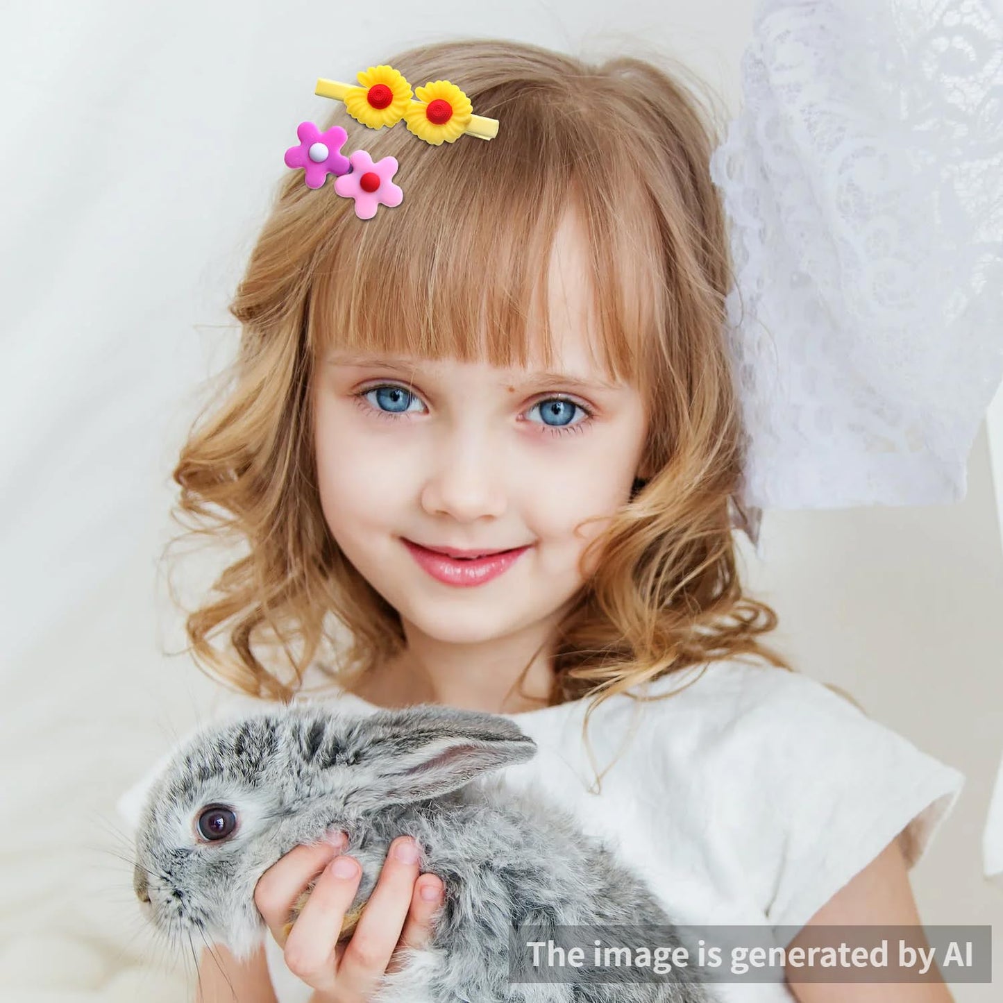 56PCS Toddler Hair Accessories Set: Colorful Rainbow Barrettes, Pins, Candy Fruits, Butterflies for Kids' Stylish Hairstyles