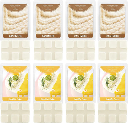 Wax Melts, Sicilian Lemon Scent, Summer Scented Wax Cubes | Natural Soy Wax Melts for Candle Making, Wax Warmer, Home Fragrance Decoration, 4-Pack