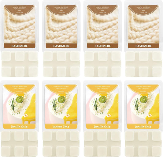 Wax Melts, Sicilian Lemon Scent, Summer Scented Wax Cubes | Natural Soy Wax Melts for Candle Making, Wax Warmer, Home Fragrance Decoration, 4-Pack