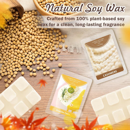 Wax Melts, Sicilian Lemon Scent, Summer Scented Wax Cubes | Natural Soy Wax Melts for Candle Making, Wax Warmer, Home Fragrance Decoration, 4-Pack