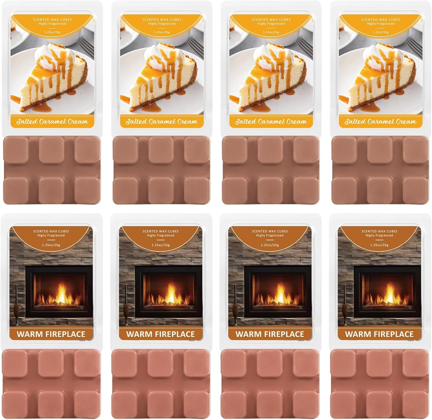 Wax Melts, Sicilian Lemon Scent, Summer Scented Wax Cubes | Natural Soy Wax Melts for Candle Making, Wax Warmer, Home Fragrance Decoration, 4-Pack