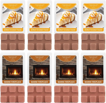 Wax Melts, Sicilian Lemon Scent, Summer Scented Wax Cubes | Natural Soy Wax Melts for Candle Making, Wax Warmer, Home Fragrance Decoration, 4-Pack