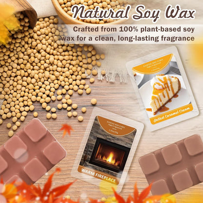Wax Melts, Sicilian Lemon Scent, Summer Scented Wax Cubes | Natural Soy Wax Melts for Candle Making, Wax Warmer, Home Fragrance Decoration, 4-Pack
