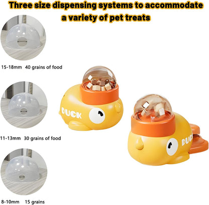 Interactive Duck Puzzle Treat Dispenser Anti-Bloat IQ Training Pet Toy | Slow Feeder Puzzle, Mental Stimulation & Anxiety Relief, Helps Reduce Vomiting and Overeating, Indoor Enrichment