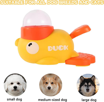 Interactive Duck Puzzle Treat Dispenser Anti-Bloat IQ Training Pet Toy | Slow Feeder Puzzle, Mental Stimulation & Anxiety Relief, Helps Reduce Vomiting and Overeating, Indoor Enrichment