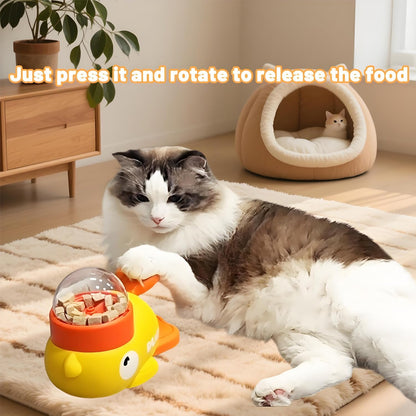 Interactive Duck Puzzle Treat Dispenser Anti-Bloat IQ Training Pet Toy | Slow Feeder Puzzle, Mental Stimulation & Anxiety Relief, Helps Reduce Vomiting and Overeating, Indoor Enrichment