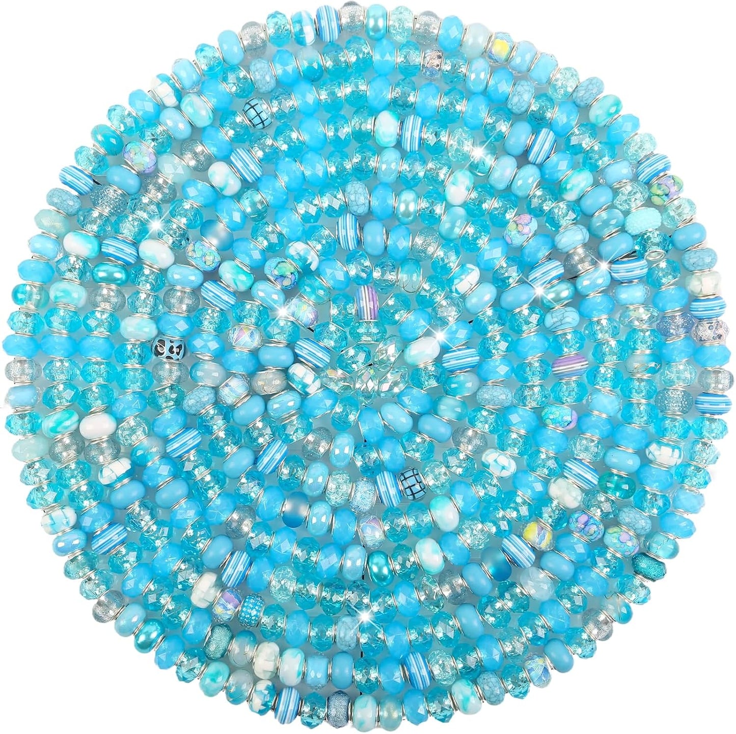 Large Hole Beads Spacer Beads Yellow Assorted European Craft Big Beads Large Hole Lampwork Murano Bead Fairy Wand Garden Beads for DIY Bracelet Necklace Earring Jewelry Making Decoration Supplies