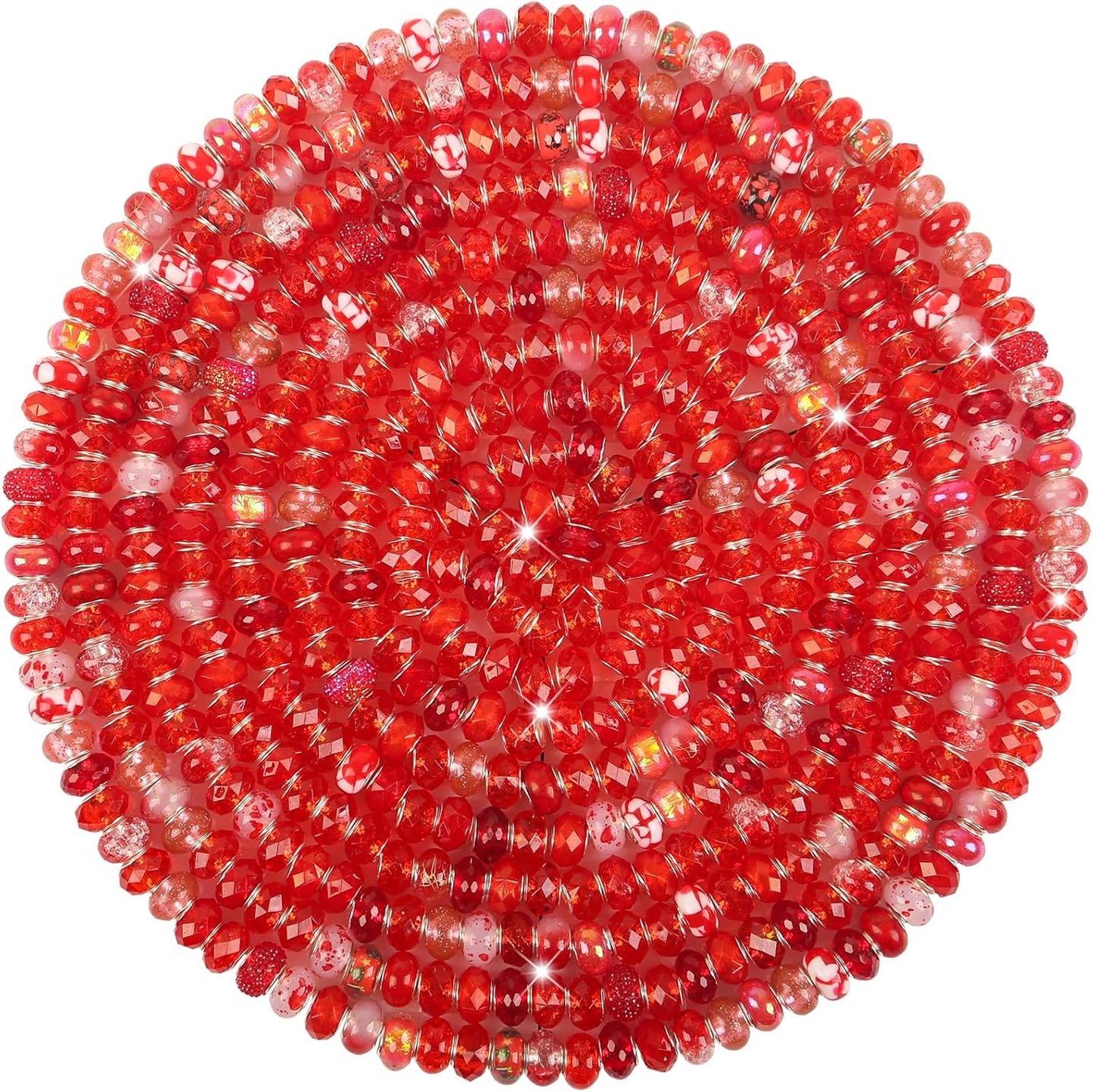 Large Hole Beads Spacer Beads Yellow Assorted European Craft Big Beads Large Hole Lampwork Murano Bead Fairy Wand Garden Beads for DIY Bracelet Necklace Earring Jewelry Making Decoration Supplies