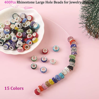 Large Hole Beads Spacer Beads Yellow Assorted European Craft Big Beads Large Hole Lampwork Murano Bead Fairy Wand Garden Beads for DIY Bracelet Necklace Earring Jewelry Making Decoration Supplies