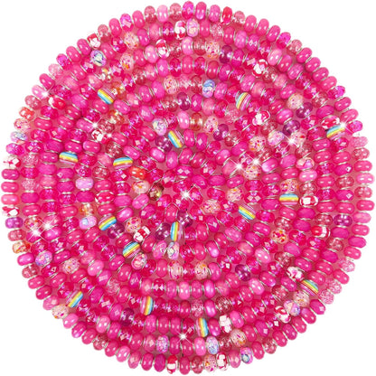 Large Hole Beads Spacer Beads Yellow Assorted European Craft Big Beads Large Hole Lampwork Murano Bead Fairy Wand Garden Beads for DIY Bracelet Necklace Earring Jewelry Making Decoration Supplies