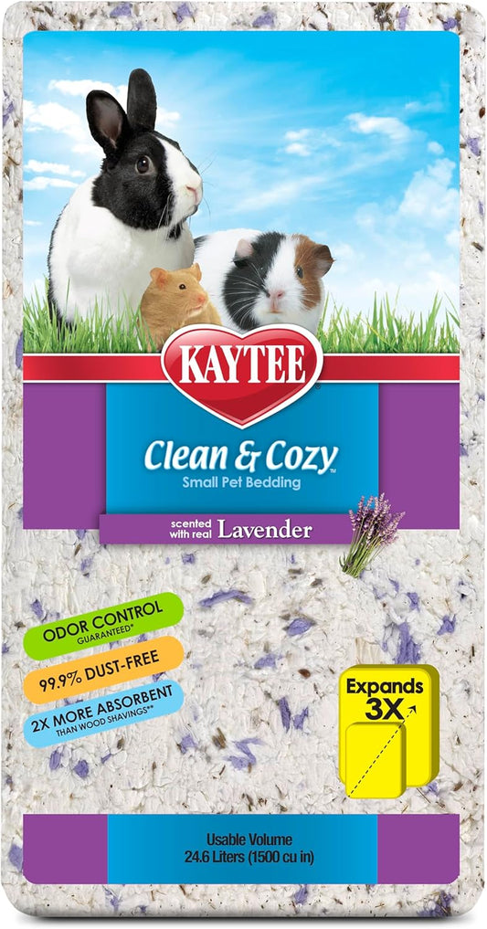 Clean & Cozy Paper Bedding with Lavender, Made for Small Animals, 24.6 Liters