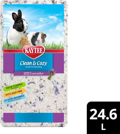 Clean & Cozy Paper Bedding with Lavender, Made for Small Animals, 24.6 Liters