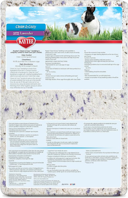 Clean & Cozy Paper Bedding with Lavender, Made for Small Animals, 24.6 Liters