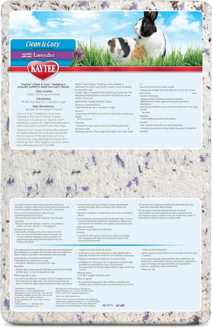 Clean & Cozy Paper Bedding with Lavender, Made for Small Animals, 24.6 Liters