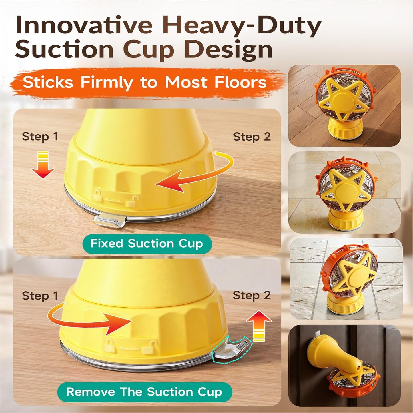 Interactive Cat Treat Dispenser, 2-in-1 Slow Feeder & Wand, Yellow | Boredom Buster, Mental Stimulation, Puzzle Toy, Adjustable Slow Feeder, Suction Cup, Enrichment, Indoor Cats & Small Dogs
