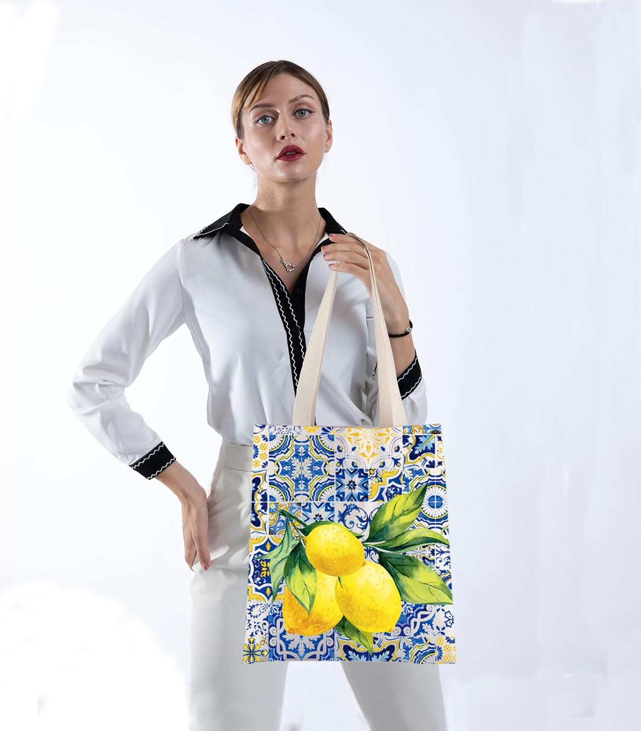 Italian Islands Gift Positano Delicious Italian Lemons Fresh Tote Bag Southern Italy Travel Shopping Bag