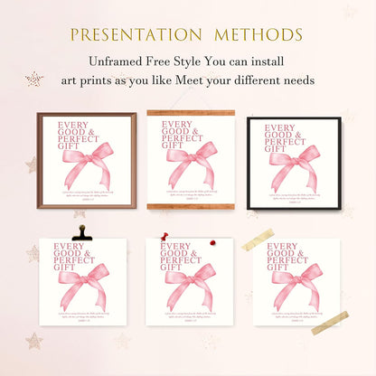 Coquette Yellow Bow Wall Art Decor Posters, Butter Yellow Bow Room Bedroom Bathroom Dorm Wall Art Decor Aesthetic for College Teen Girls Gifts, Inspirational Bible Verses Bow Wall Decor, 10x8 Inch Set of 4 Pcs Bow Pictures (UNFRAMED)