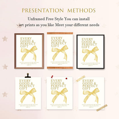 Coquette Yellow Bow Wall Art Decor Posters, Butter Yellow Bow Room Bedroom Bathroom Dorm Wall Art Decor Aesthetic for College Teen Girls Gifts, Inspirational Bible Verses Bow Wall Decor, 10x8 Inch Set of 4 Pcs Bow Pictures (UNFRAMED)