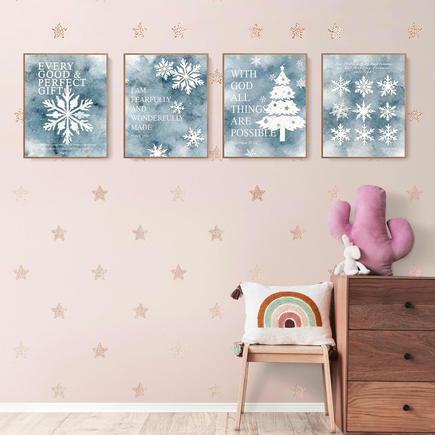 Coquette Yellow Bow Wall Art Decor Posters, Butter Yellow Bow Room Bedroom Bathroom Dorm Wall Art Decor Aesthetic for College Teen Girls Gifts, Inspirational Bible Verses Bow Wall Decor, 10x8 Inch Set of 4 Pcs Bow Pictures (UNFRAMED)