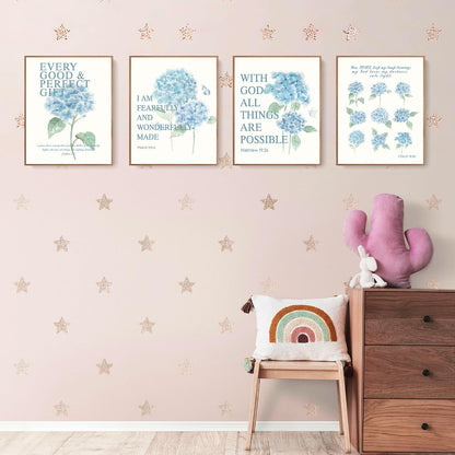 Coquette Yellow Bow Wall Art Decor Posters, Butter Yellow Bow Room Bedroom Bathroom Dorm Wall Art Decor Aesthetic for College Teen Girls Gifts, Inspirational Bible Verses Bow Wall Decor, 10x8 Inch Set of 4 Pcs Bow Pictures (UNFRAMED)