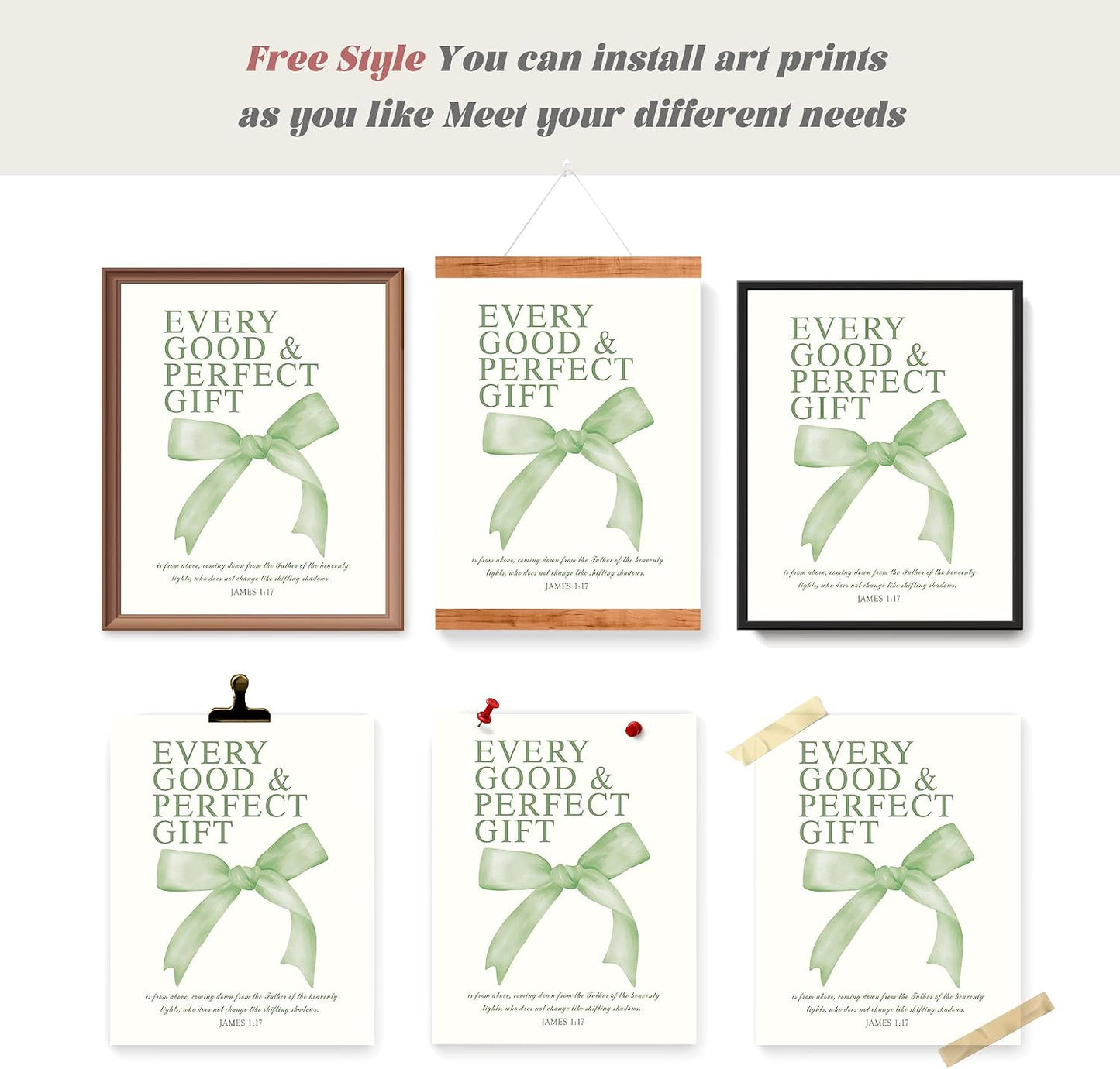 Coquette Yellow Bow Wall Art Decor Posters, Butter Yellow Bow Room Bedroom Bathroom Dorm Wall Art Decor Aesthetic for College Teen Girls Gifts, Inspirational Bible Verses Bow Wall Decor, 10x8 Inch Set of 4 Pcs Bow Pictures (UNFRAMED)