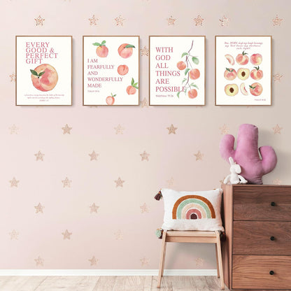 Coquette Yellow Bow Wall Art Decor Posters, Butter Yellow Bow Room Bedroom Bathroom Dorm Wall Art Decor Aesthetic for College Teen Girls Gifts, Inspirational Bible Verses Bow Wall Decor, 10x8 Inch Set of 4 Pcs Bow Pictures (UNFRAMED)