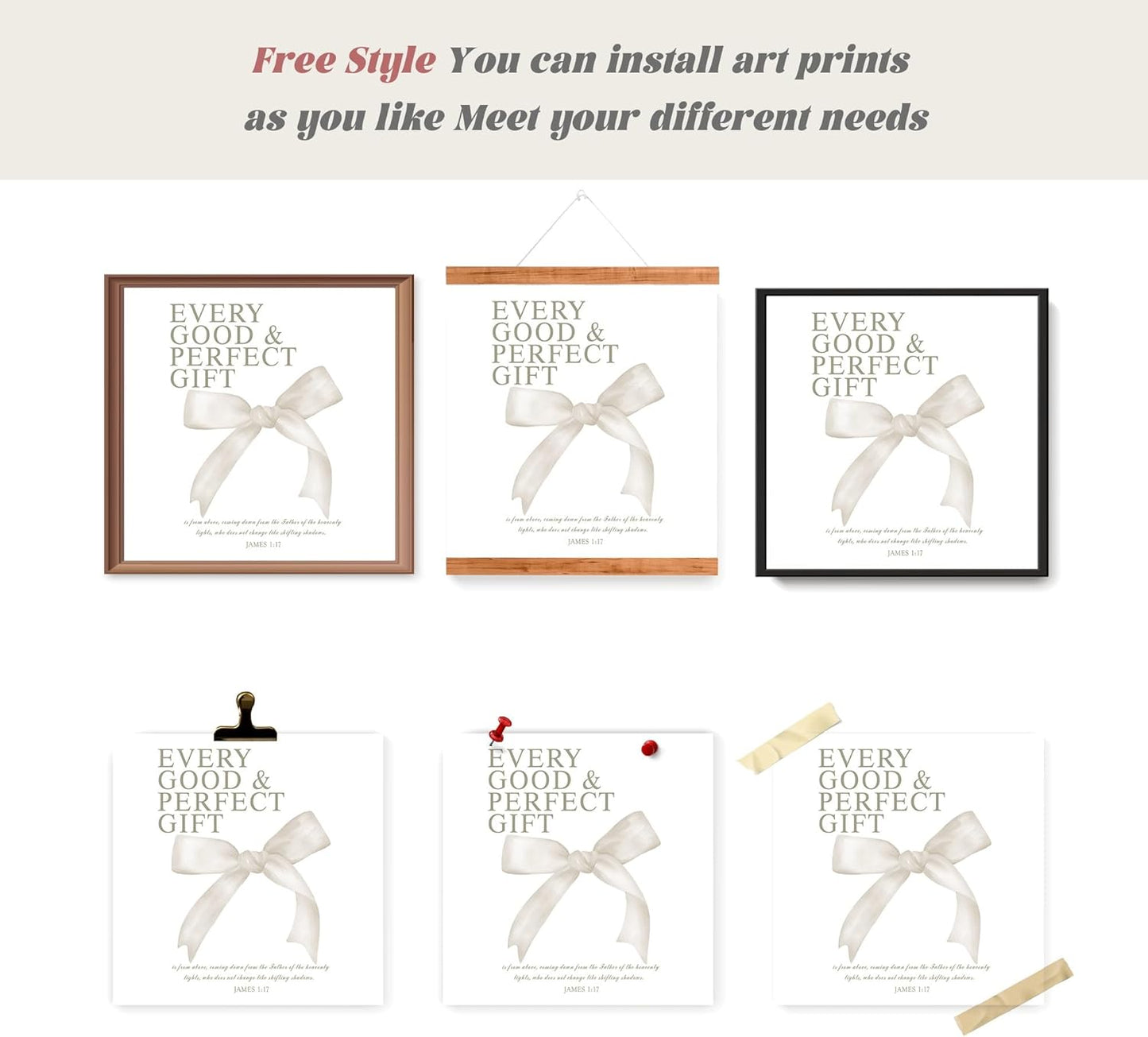 Coquette Yellow Bow Wall Art Decor Posters, Butter Yellow Bow Room Bedroom Bathroom Dorm Wall Art Decor Aesthetic for College Teen Girls Gifts, Inspirational Bible Verses Bow Wall Decor, 10x8 Inch Set of 4 Pcs Bow Pictures (UNFRAMED)