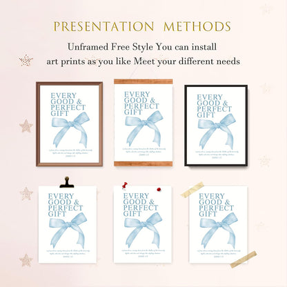 Coquette Yellow Bow Wall Art Decor Posters, Butter Yellow Bow Room Bedroom Bathroom Dorm Wall Art Decor Aesthetic for College Teen Girls Gifts, Inspirational Bible Verses Bow Wall Decor, 10x8 Inch Set of 4 Pcs Bow Pictures (UNFRAMED)