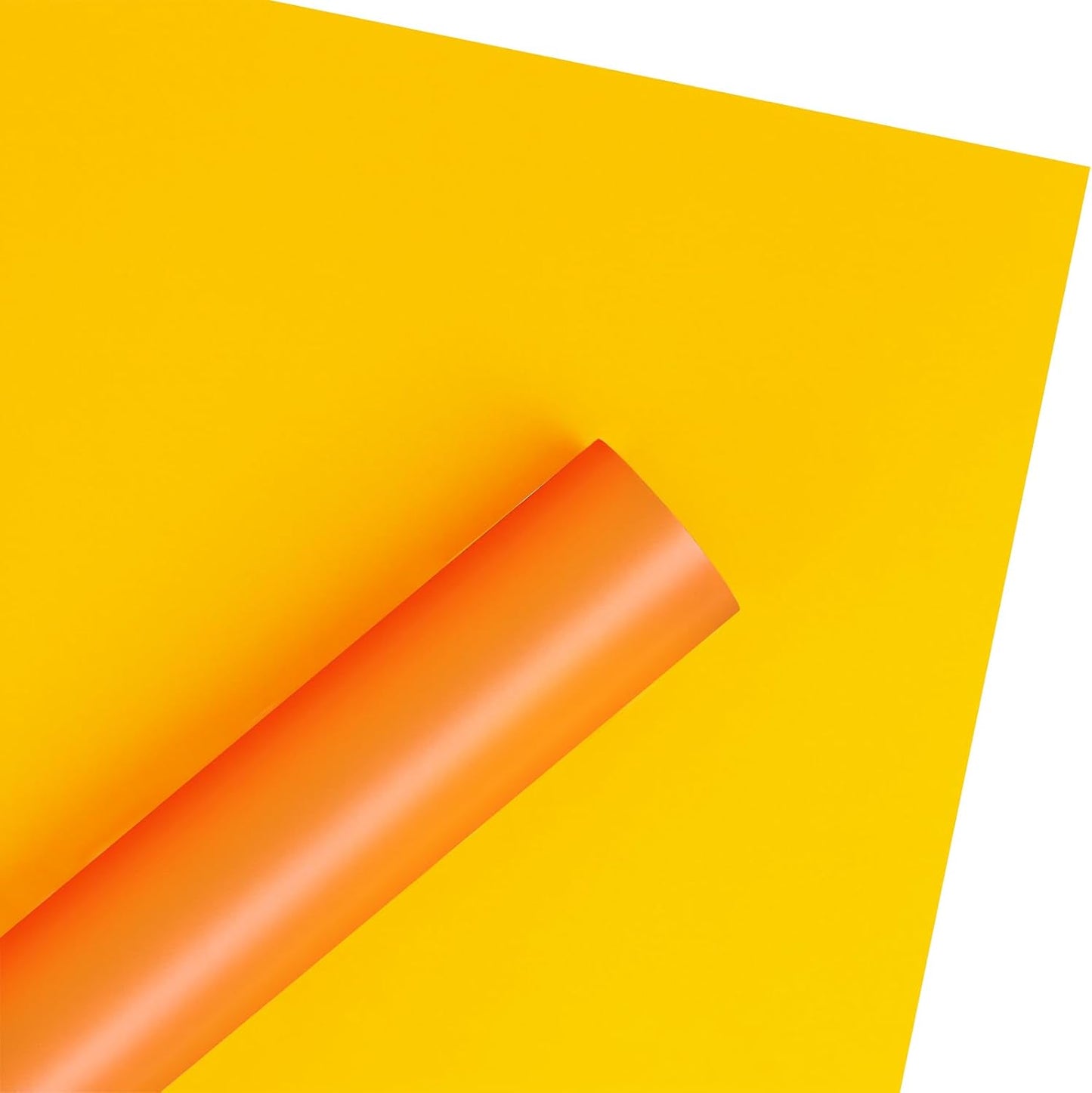 20 Sheets Flower Wrapping Paper - 22.4 x 22.4 inch Lemon Yellow Color Water-Resistant Floral Bouquet Wrapping Paper, Florist Supplies Packaging for Fall, Halloween, Wedding Birthday Gift DIY