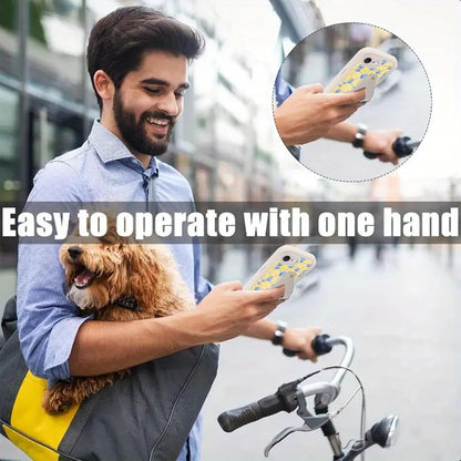 Summer Lemon Blueberry Phone Case for iPhone 17e/16e with Adjustable Soft Finger Hand Wrist Strap Holder Kickstand Silicone Shockproof Protection Funda for iPhone 17e/16e 6.1 Inch